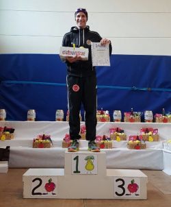Chris Münch auf dem Siegerpodest